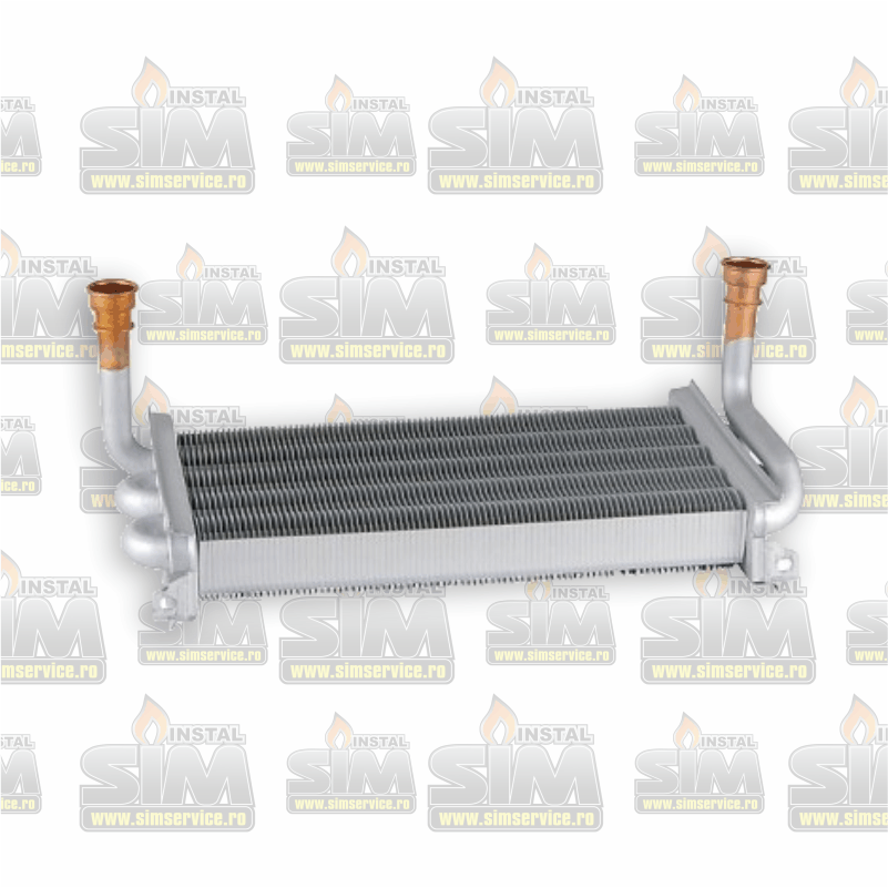 Schimbator de caldura primar ( bitermic ) CHAFFOTEAUX 61010017 pentru centrală termică CHAFFOTEAUX ALUDRA DELTA 24/28 / CALYDRA 23 / CALYDRA DELTA 24 / G24e / HYXIA 23 / HYXIA II 24 / MC 2 24